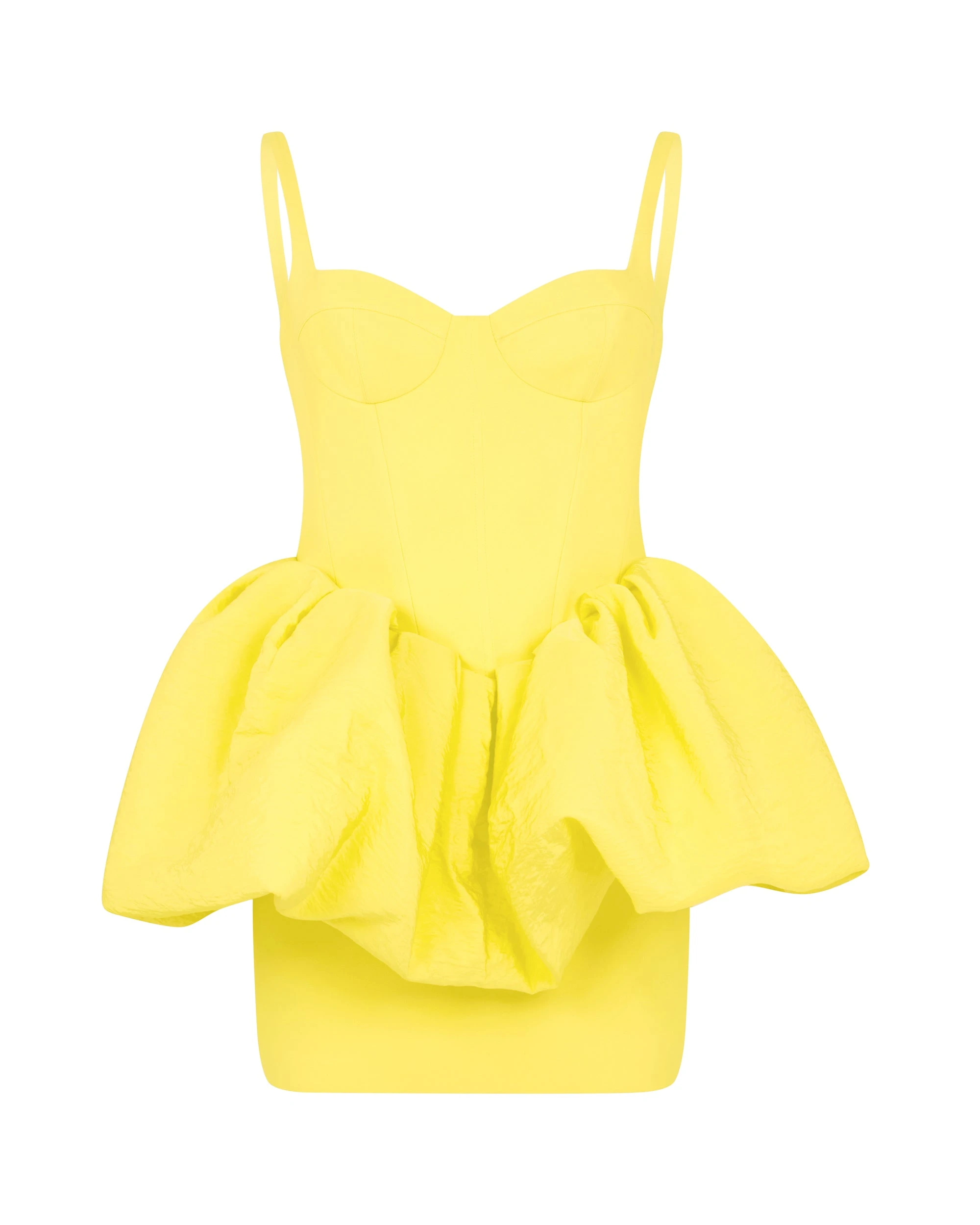 David Koma Puff Skirt Detail Mini Dress David Koma Puff Skirt Detail Mini Dress