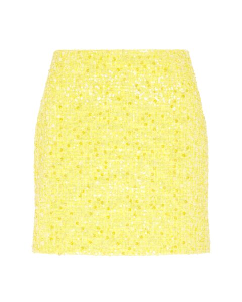 David Koma Sequin Boucle Mini Skirt