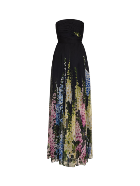Oscar de la Renta Degradé Foxglove Chiffon Gown - Oscar de la Renta Dresses - American Couture - Shop at Luxury Shoes 