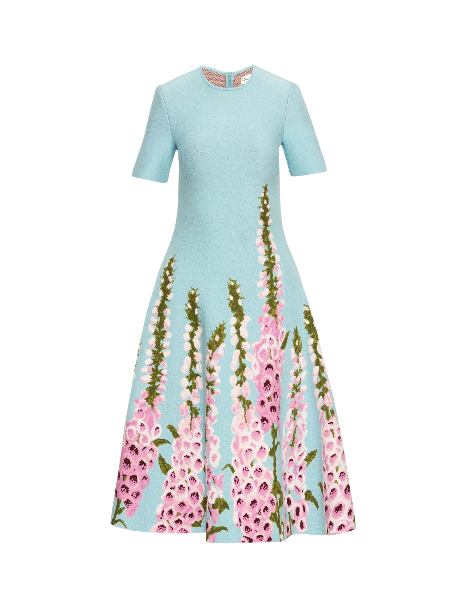 Degrade-Foxglove-Jacquard-Knit-Dress-Oscar-de-la-Renta-Dresses81422_nobg Oscar de la Renta Degradé Foxglove Jacquard Knit Dress - Oscar de la Renta Dresses - American Couture - Shop at Luxury Shoes