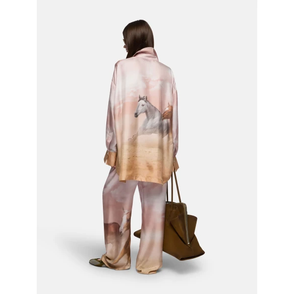 The Attico 'Diana'' Pink Shades Shirt - The Attico Tops - Designed by Gilda Ambrosio & Giorgia Tordini - Shop at Luxury Shoes 
