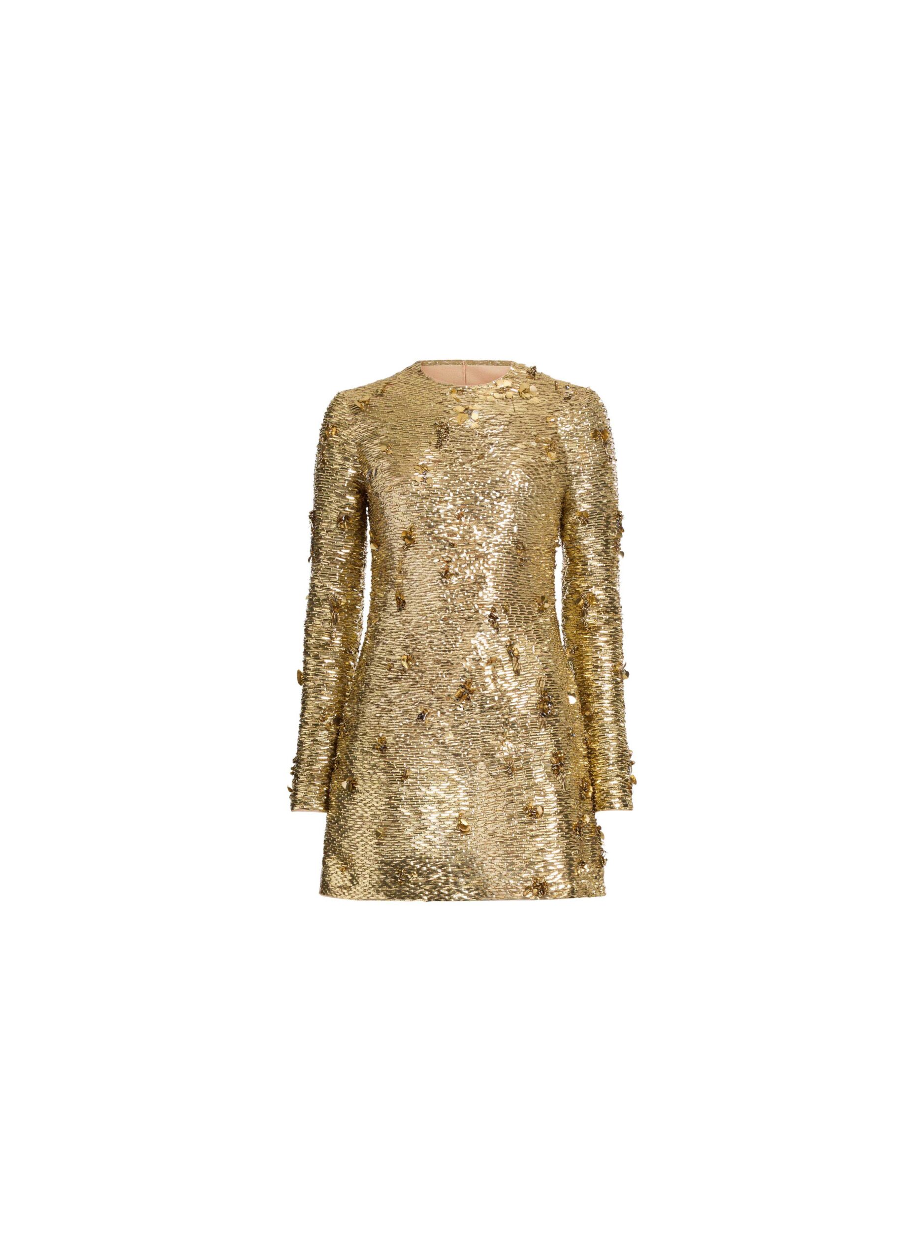 Elie Saab Bead Embroidered Golden Dress Elie Saab Bead Embroidered Golden Dress in Gold featuring – Luxury Designer Fashion at Luxury Shoes .