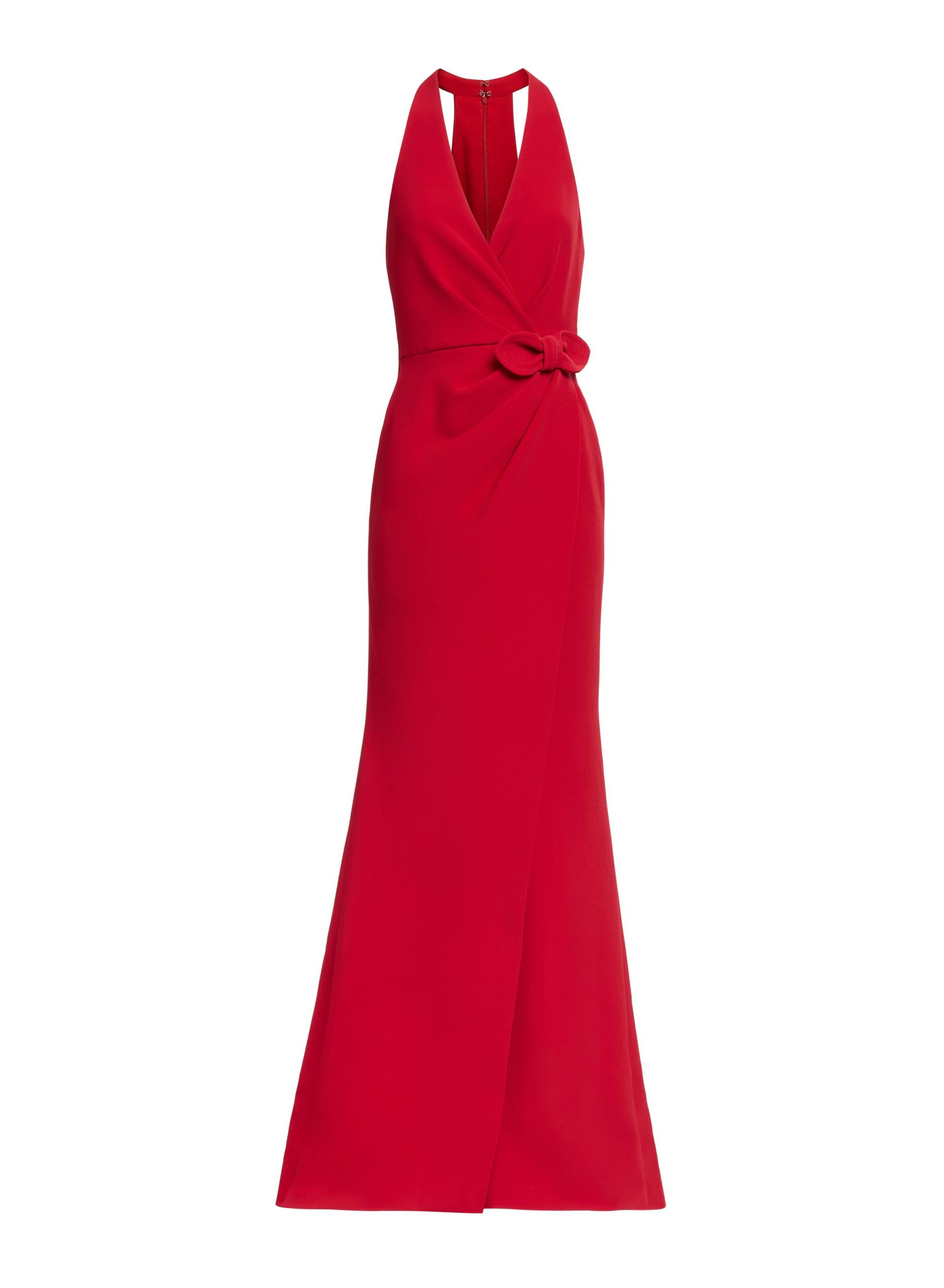 Elie Saab Long Cady Dress With Bow Detail Elie Saab Long Cady Dress With Bow Detail in Red featuring – Luxury Designer Fashion at Luxury Shoes .