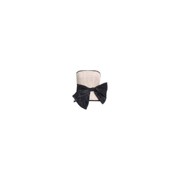 Elie Saab Pearl Corset With Bow in White featuring  – Luxury Designer Fashion at Luxury Shoes .