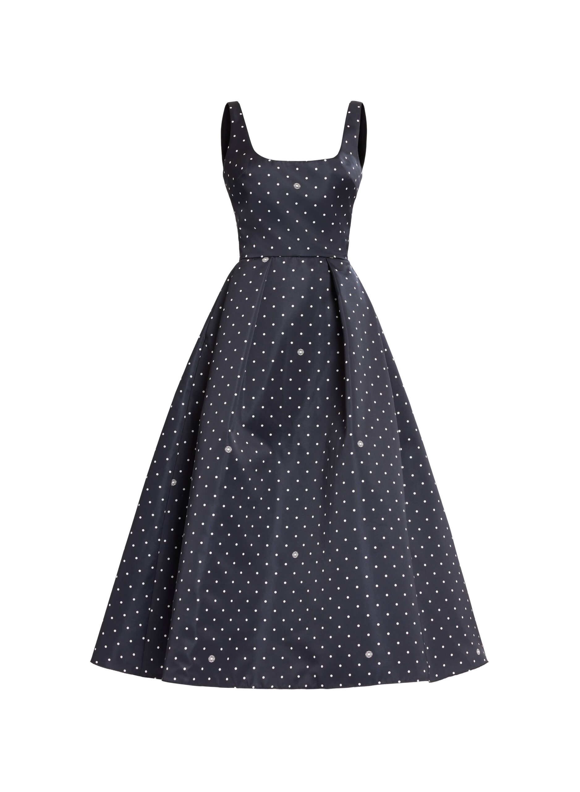 Elie Saab Polka Dot Midi Dress Elie Saab Polka Dot Midi Dress in Black featuring – Luxury Designer Fashion at Luxury Shoes .