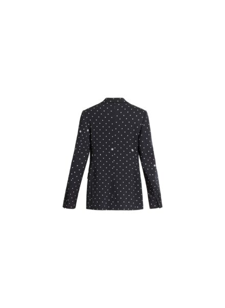 Elie Saab Printed Cady Blazer in Black featuring  – Luxury Designer Fashion at Luxury Shoes .