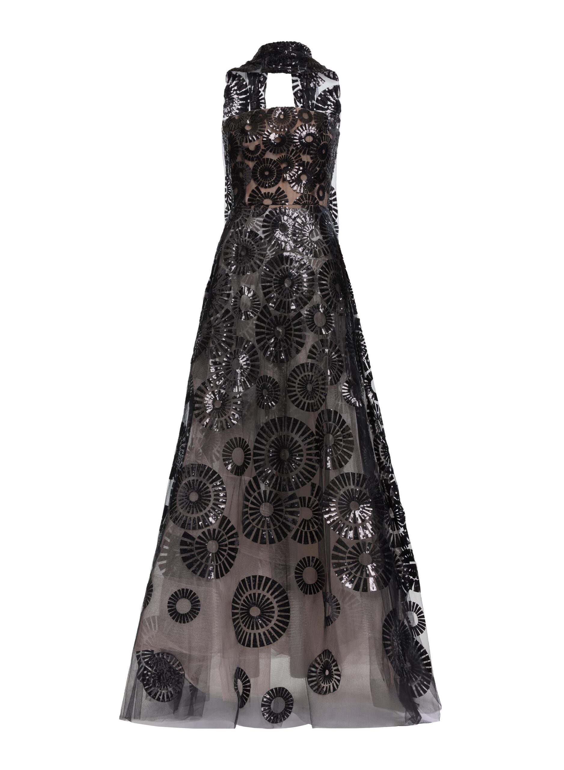 Elie Saab Sequin Embroidered Gown Elie Saab Sequin Embroidered Gown in Black featuring – Luxury Designer Fashion at Luxury Shoes .
