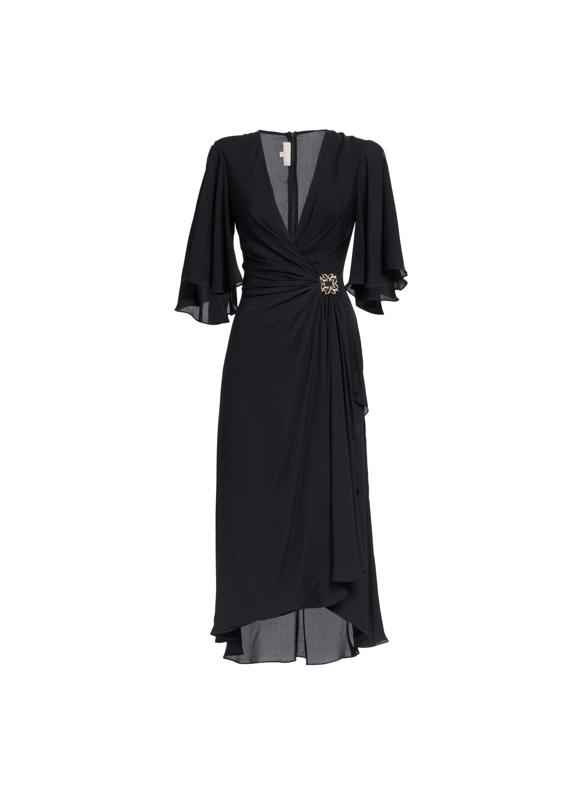 Elie Saab Silk Midi Dress Elie Saab Silk Midi Dress in Black featuring – Luxury Designer Fashion at Luxury Shoes .