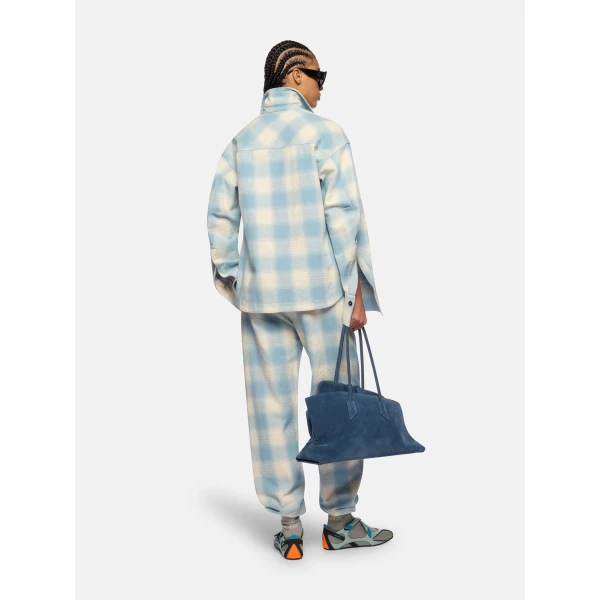 The Attico 'Eliza'' Light Blue And White Shirt - The Attico Tops - Designed by Gilda Ambrosio & Giorgia Tordini - Shop at Luxury Shoes 