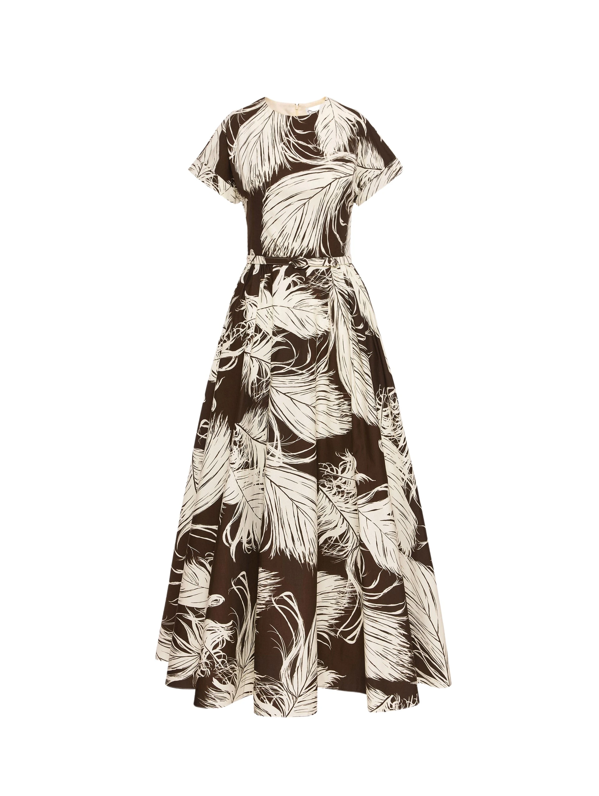 Feather-Cotton-Poplin-Dress-Oscar-de-la-Renta-Dresses87430_nobg Oscar de la Renta Feather Cotton Poplin Dress - Oscar de la Renta Dresses - American Couture - Shop at Luxury Shoes