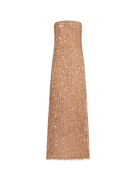 Oscar de la Renta Floral Grid Embroidered Gown - Oscar de la Renta Dresses - American Couture - Shop at Luxury Shoes 
