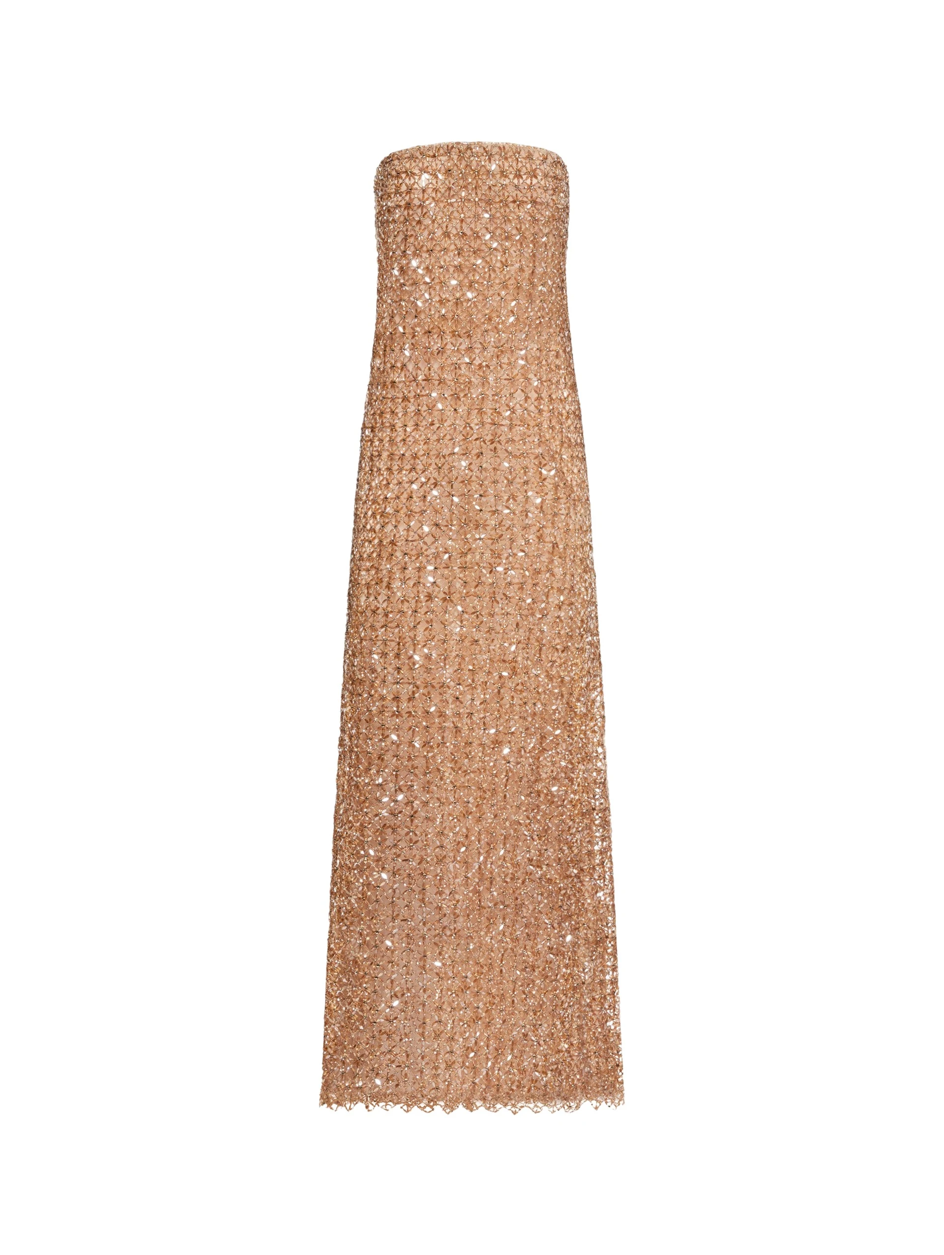 Floral-Grid-Embroidered-Gown-Oscar-de-la-Renta-Dresses14851_nobg Oscar de la Renta Floral Grid Embroidered Gown - Oscar de la Renta Dresses - American Couture - Shop at Luxury Shoes