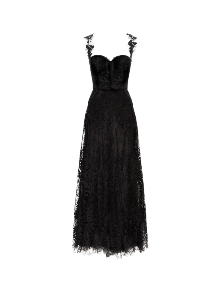 Oscar de la Renta Foxglove Guipure Cocktail Dress - Oscar de la Renta Dresses - American Couture - Shop at Luxury Shoes 