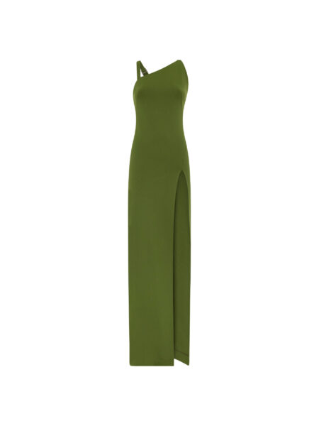 The Attico Green Long Dress - The Attico Dresses - Designed by Gilda Ambrosio & Giorgia Tordini - Shop at Luxury Shoes 