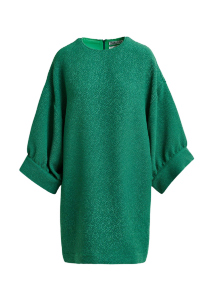 Essentiel Antwerp Green mini dress with wide sleeves - Essentiel Antwerp Dresses - Colorful Belgian Design - Shop at Luxury Shoes 