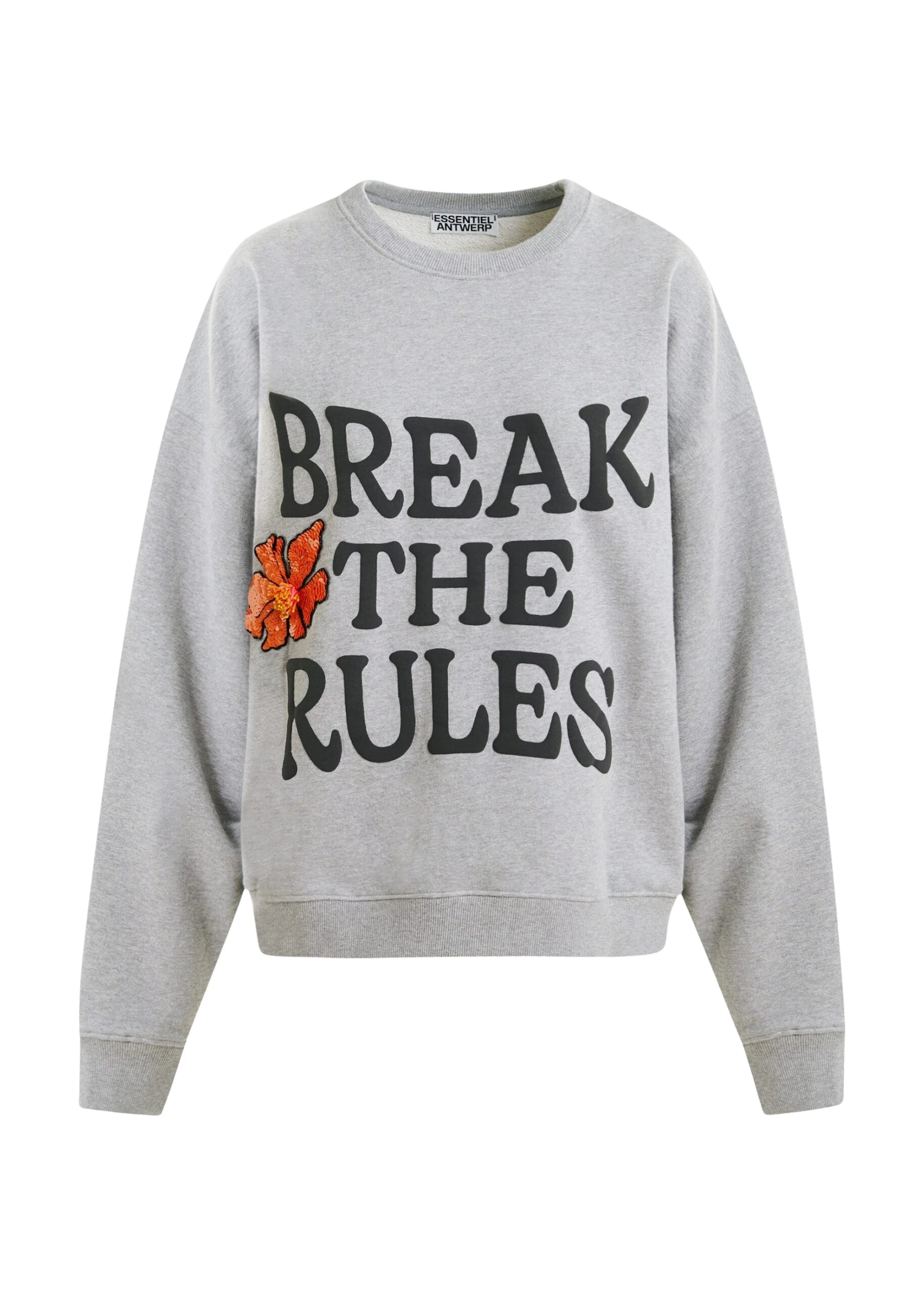 Grey-black-and-orange-cotton-sweatshirt-with-sequin-and-bead-embellishments-Essentiel-Antwerp-Shirts-scaled23977_nobg Essentiel Antwerp Grey