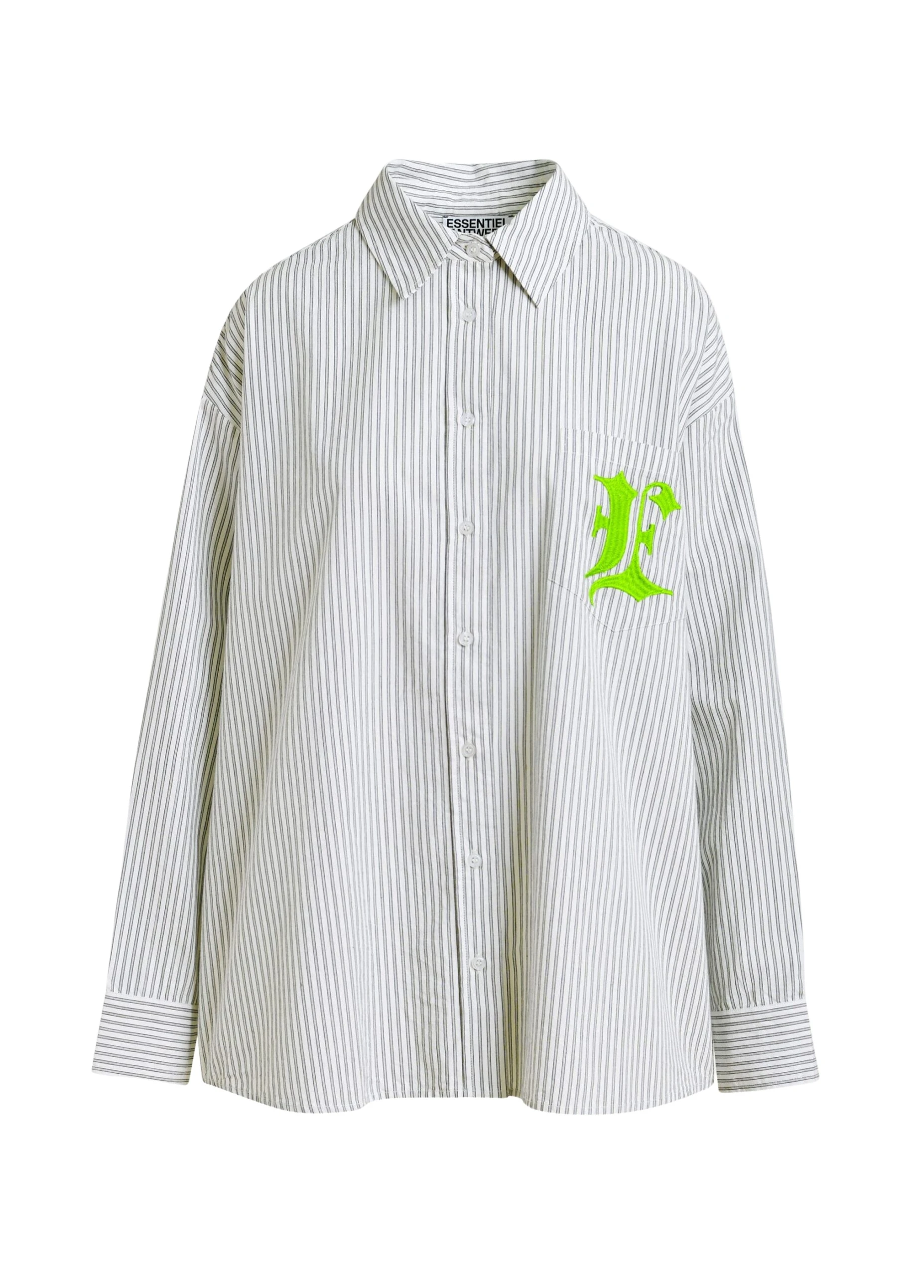 Grey-white-and-green-striped-cotton-shirt-with-e-embroidery-Essentiel-Antwerp-Shirts-scaled88256_nobg Essentiel Antwerp Grey