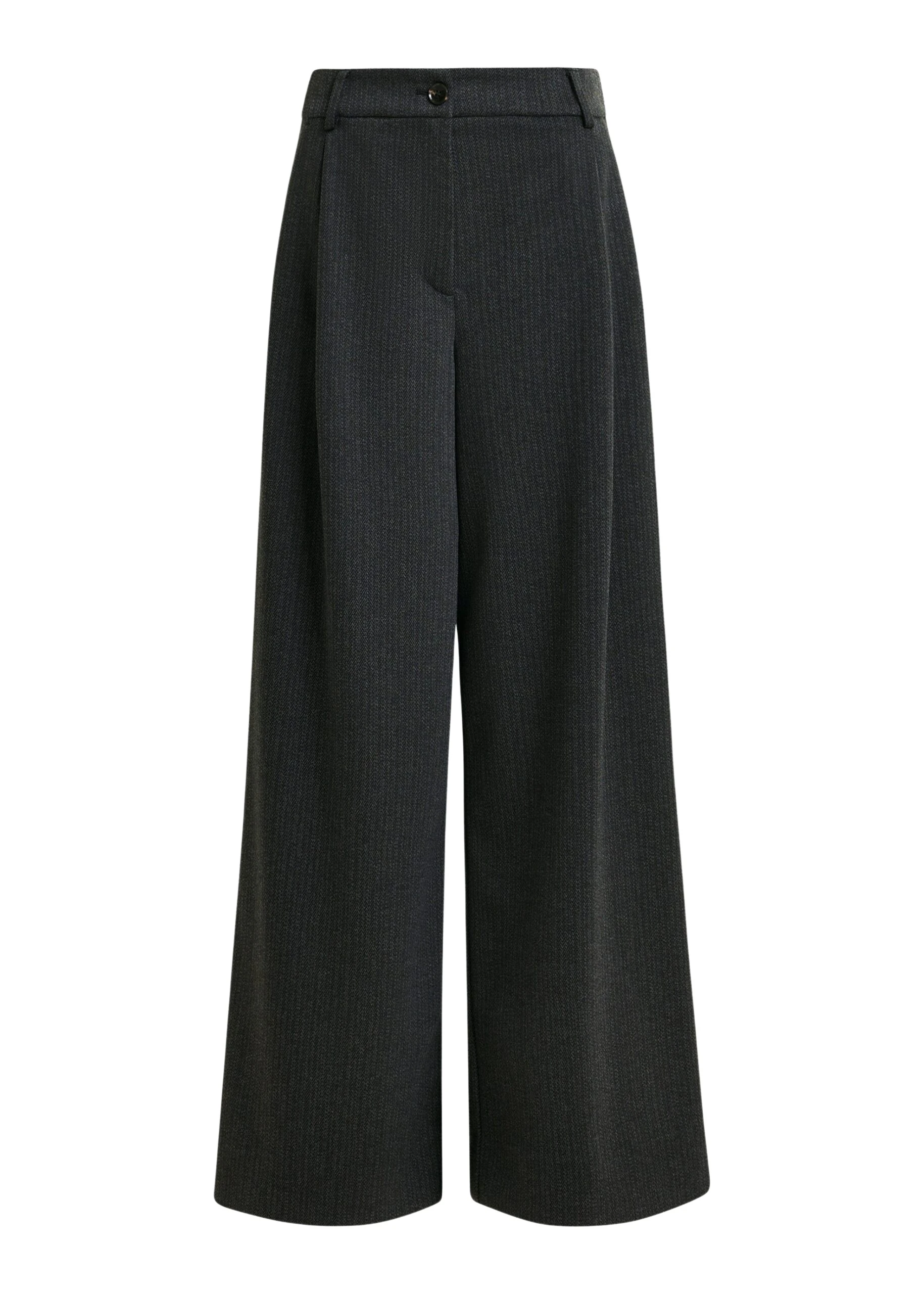 Grey-wide-leg-pants-with-inverted-pleat-detail-Essentiel-Antwerp-Pants-scaled73696_nobg Essentiel Antwerp Grey wide-leg pants with inverted pleat detail - Essentiel Antwerp Pants - Colorful Belgian Design - Shop at Luxury Shoes