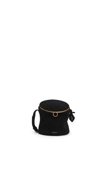 Alaïa La Canette Small Bag In Suede - Alaia Bags - Laser Cut Luxury - Shop at Luxury Shoes 