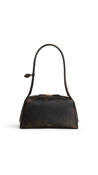 Alaïa Le Bouledogue Bag In Aged Leather - Alaia Bags - Laser Cut Luxury - Shop at Luxury Shoes 