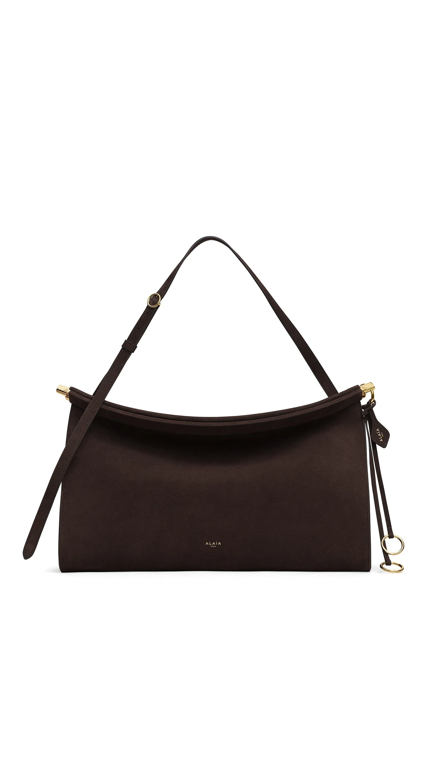 Alaïa Le Click East West Large Bag In Nubuck - Alaia Bags - Laser Cut Luxury - Shop at Luxury Shoes Alaïa Le Click East West Large Bag In Nubuck - Alaia Bags - Laser Cut Luxury - Shop at Luxury Shoes