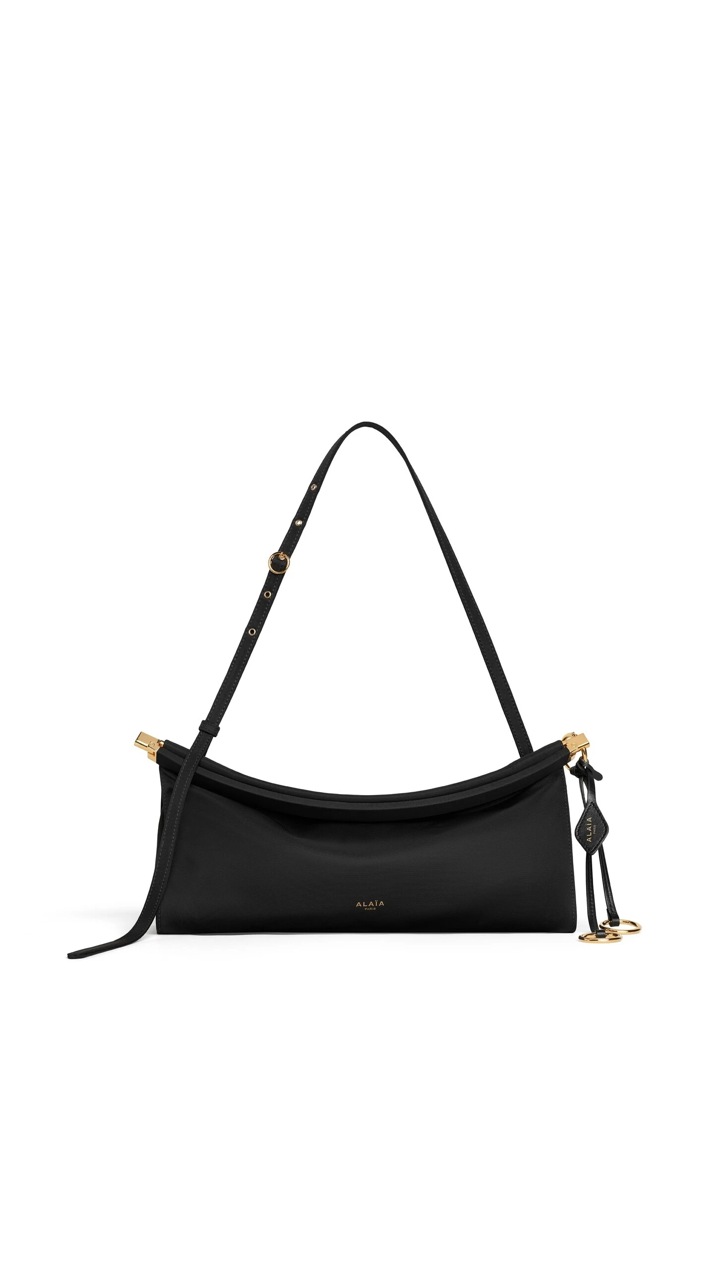 Alaïa Le Click East West Medium Bag In Nylon - Alaia Bags - Laser Cut Luxury - Shop at Luxury Shoes Alaïa Le Click East West Medium Bag In Nylon - Alaia Bags - Laser Cut Luxury - Shop at Luxury Shoes