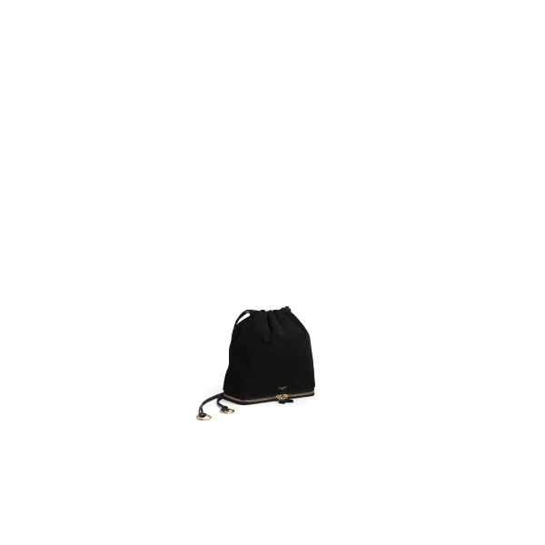 Alaïa Le Pochon Bag In Suede - Alaia Bags - Laser Cut Luxury - Shop at Luxury Shoes 