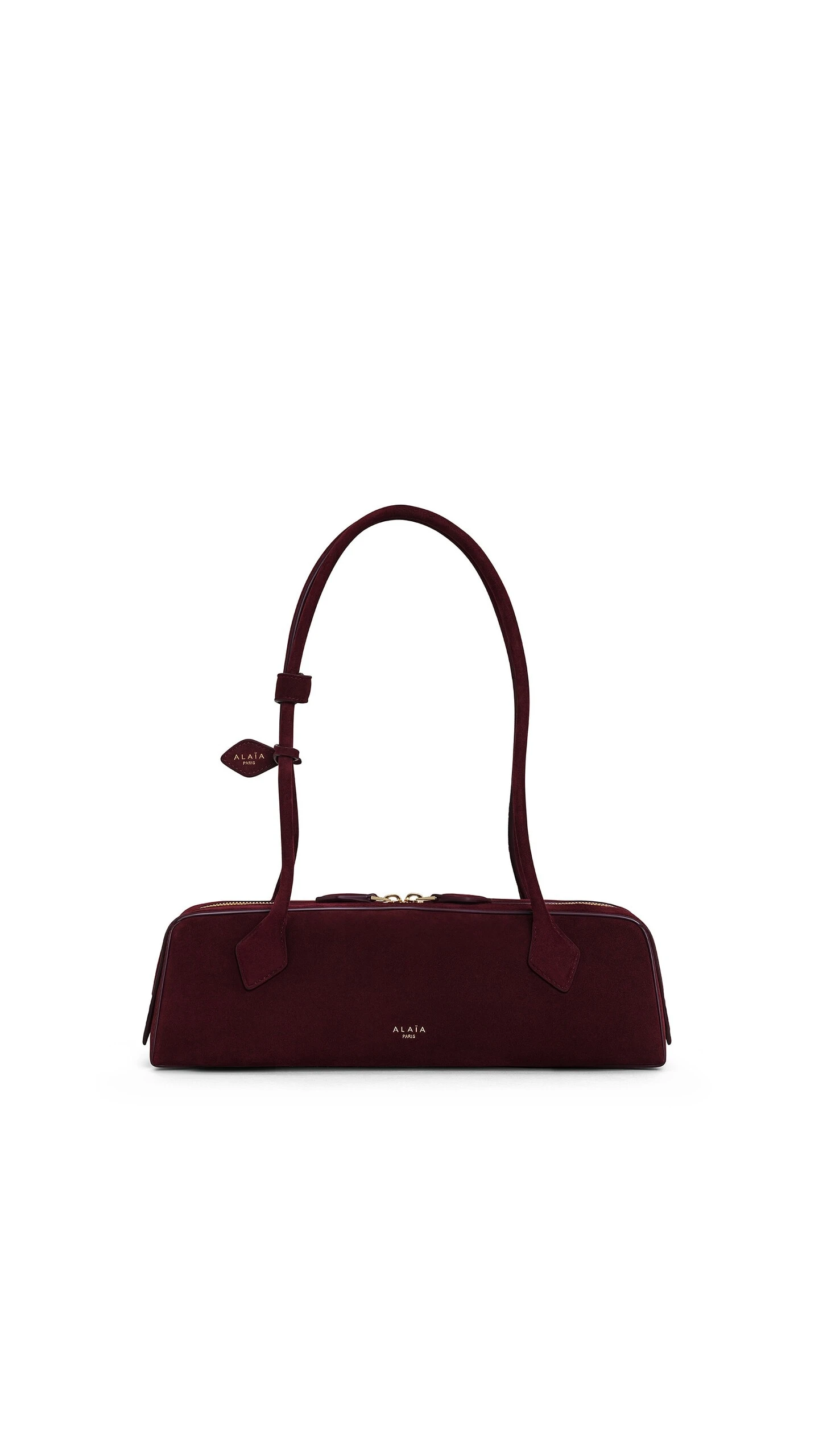 Alaïa Le Teckel Medium Bag In Suede - Alaia Bags - Laser Cut Luxury - Shop at Luxury Shoes Alaïa Le Teckel Medium Bag In Suede - Alaia Bags - Laser Cut Luxury - Shop at Luxury Shoes