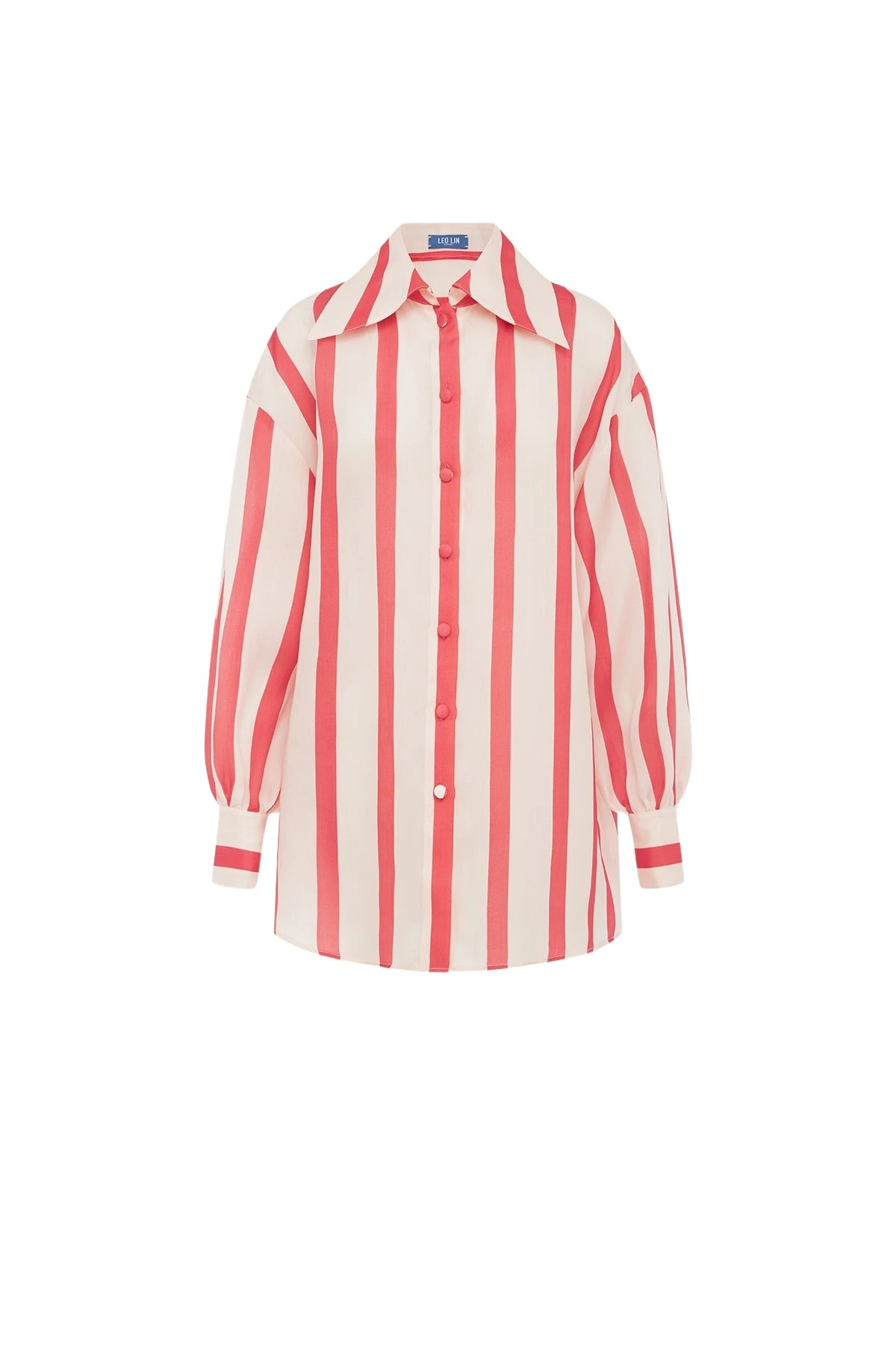 Leo-Lin-Kathleen-613344_nobg Leo Lin Red Tops Premium silk blouse