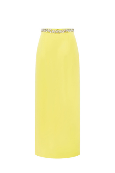 Leo Lin Yellow Skirts Premium maxi skirt
