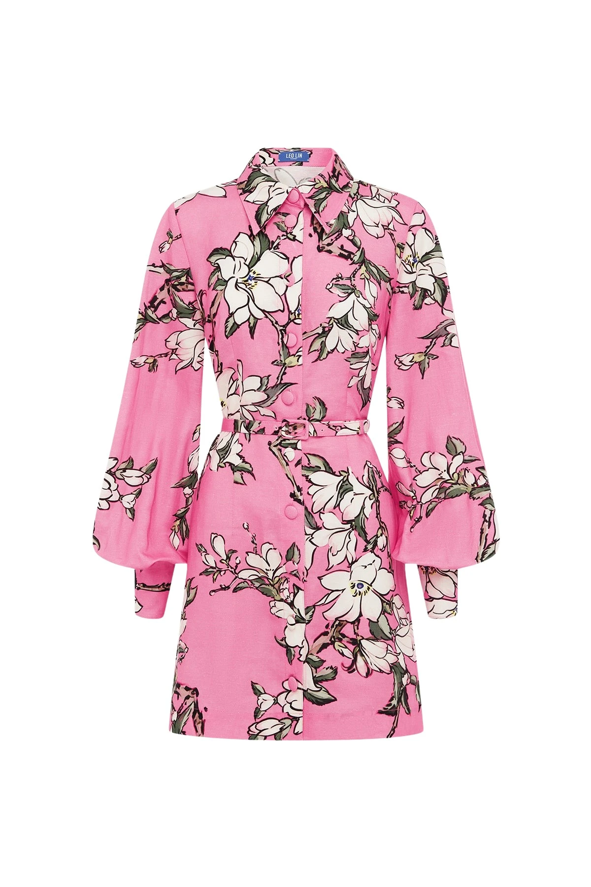 Leo-Lin-Luminous13324_nobg Leo Lin Pink Dresses Soft pink and ivory magnolias scattered across a gentle base. Light