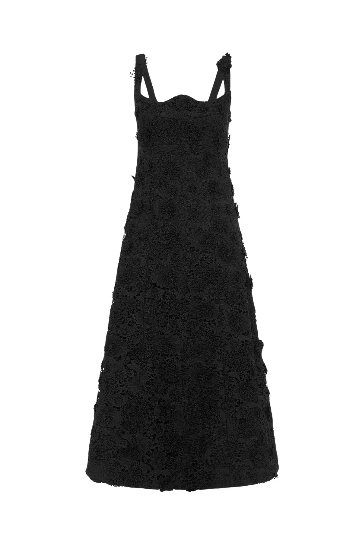 Leo-Lin-Odette68388_nobg Leo Lin Black Dresses Premium lace midi dress