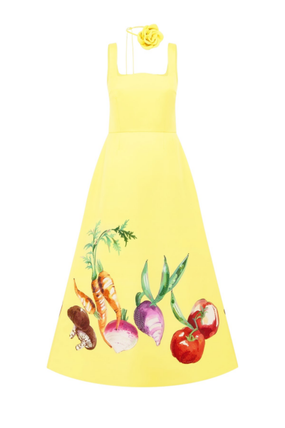 Leo Lin Yellow Dresses Who said veggies cant be fabulous? This is a vibrant