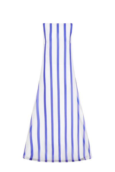 Leo Lin Blue Dresses Premium silk maxi dress