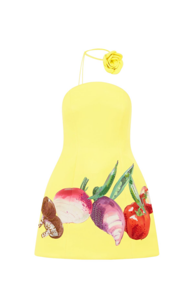Leo Lin Yellow Dresses Who said veggies cant be fabulous? This is a vibrant