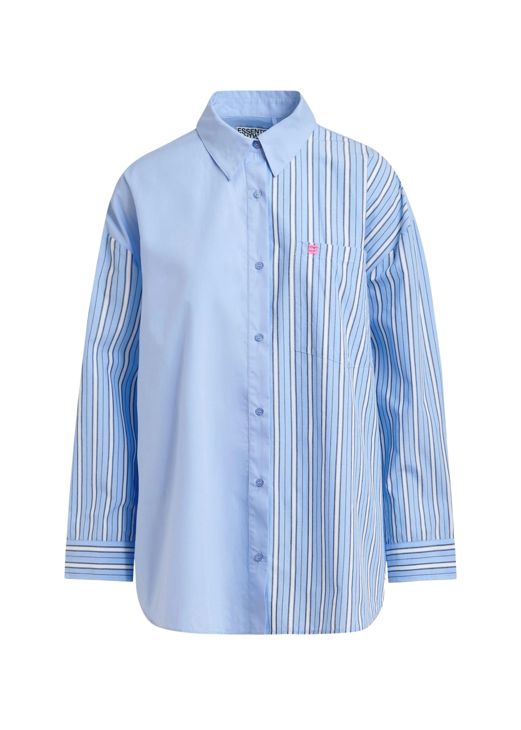 Light-blue-dark-blue-and-white-striped-panel-detail-cotton-shirt-Essentiel-Antwerp-Shirts-scaled92852_nobg Essentiel Antwerp Light blue