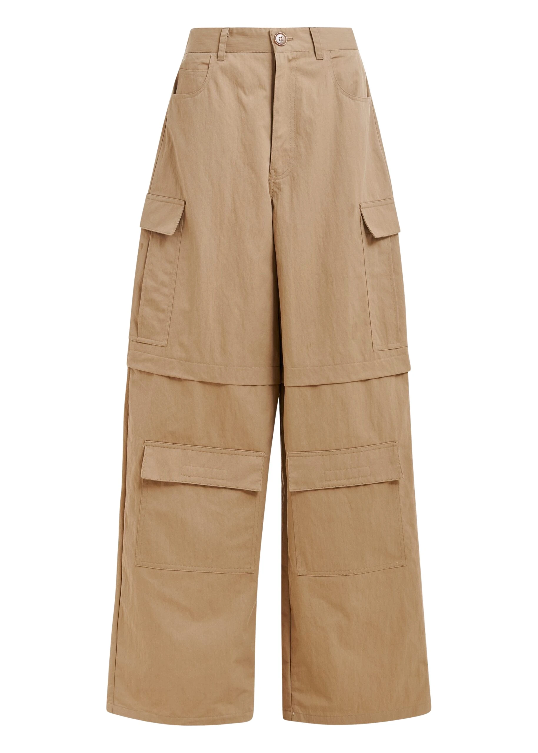 Light-brown-cotton-blend-flap-cargo-pants-Essentiel-Antwerp-Pants-scaled68757_nobg Essentiel Antwerp Light brown cotton-blend flap cargo pants - Essentiel Antwerp Pants - Colorful Belgian Design - Shop at Luxury Shoes