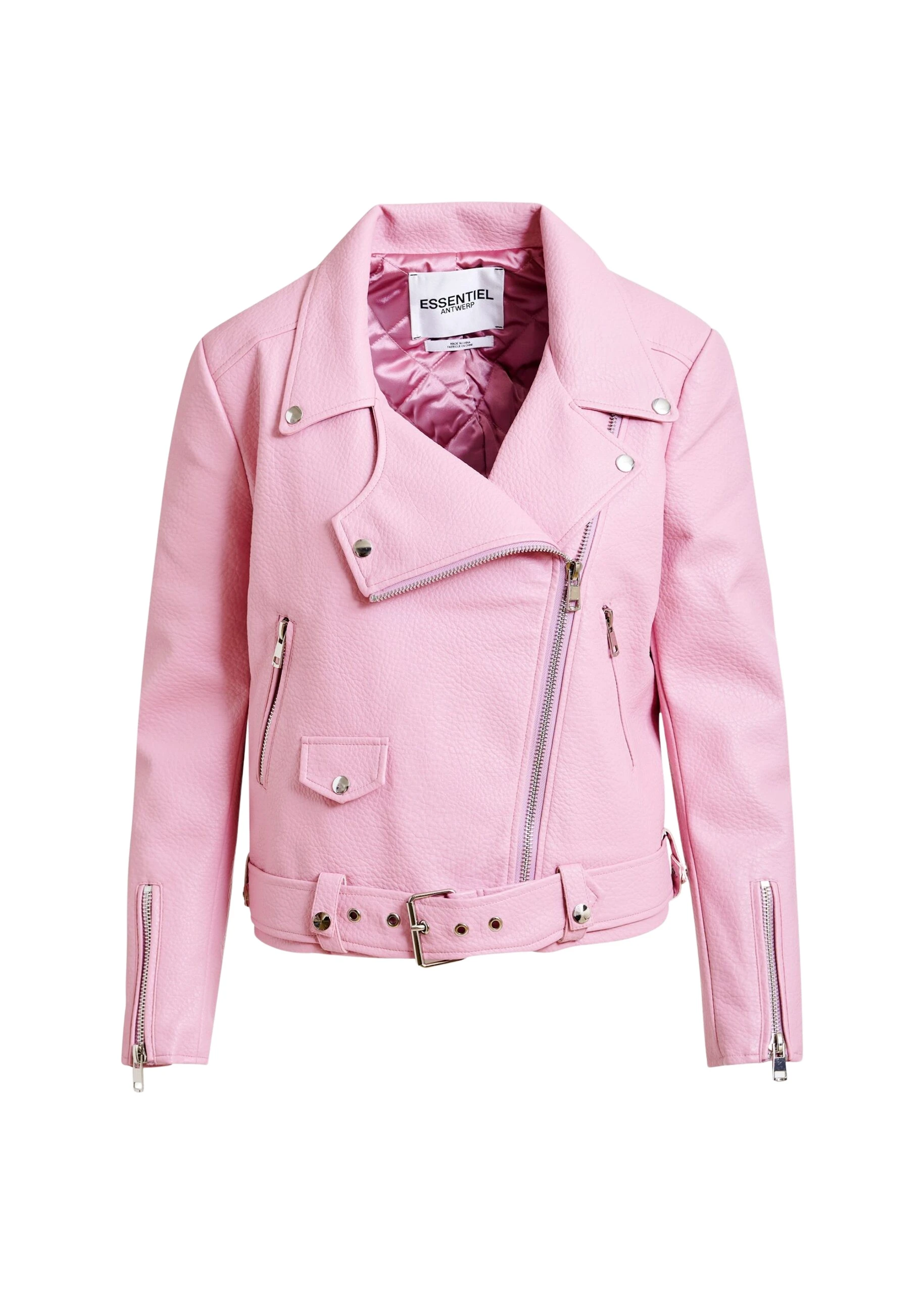 Light-pink-fitted-biker-jacket-Essentiel-Antwerp-Jackets-scaled13964_nobg Essentiel Antwerp Light pink fitted biker jacket - Essentiel Antwerp Jackets - Colorful Belgian Design - Shop at Luxury Shoes
