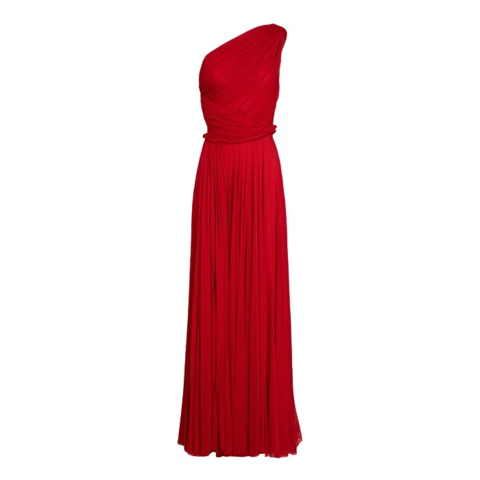 Long-Asymmetrical-Red-Jersey-Dress-Giambattista-Valli-Dresses-994128_nobg Giambattista Valli Long Asymmetrical Red Jersey Dress - Giambattista Valli Dresses - Romantic Couture - Shop at Luxury Shoes