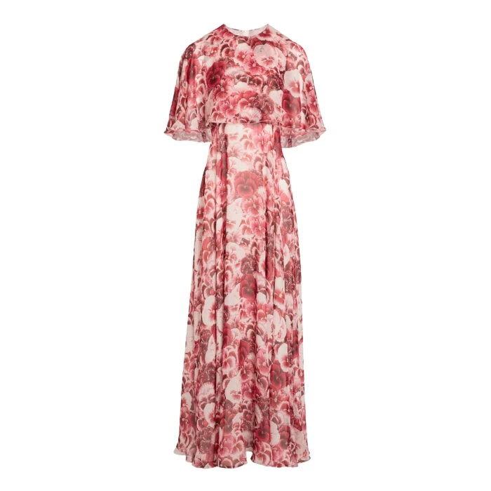 Long-Ruby-Pansies-Silk-Dress-With-Cape-Giambattista-Valli-Dresses-893392_nobg Giambattista Valli Long Ruby Pansies Silk Dress With Cape - Giambattista Valli Dresses - Romantic Couture - Shop at Luxury Shoes