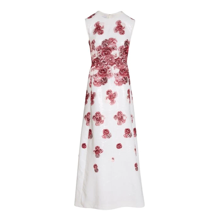 Midi-Ruby-Pansies-Sequin-Dress-Giambattista-Valli-Dresses-896569_nobg Giambattista Valli Midi Ruby Pansies Sequin Dress - Giambattista Valli Dresses - Romantic Couture - Shop at Luxury Shoes