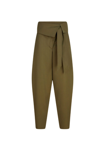 The Attico Military Green Long Pant - The Attico Pants - Designed by Gilda Ambrosio & Giorgia Tordini - Shop at Luxury Shoes 