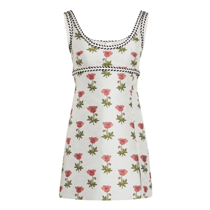 Mini-Blue-Floral-Jacquard-Dress-Giambattista-Valli-Dresses-742117_nobg Giambattista Valli Mini Blue Floral Jacquard Dress - Giambattista Valli Dresses - Romantic Couture - Shop at Luxury Shoes