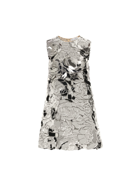 Oscar de la Renta Mirrored Mosaic Shift Dress - Oscar de la Renta Dresses - American Couture - Shop at Luxury Shoes 