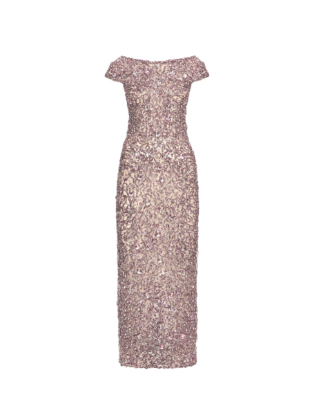 Oscar de la Renta Mosaic Crystal Embroidered Gown - Oscar de la Renta Dresses - American Couture - Shop at Luxury Shoes 