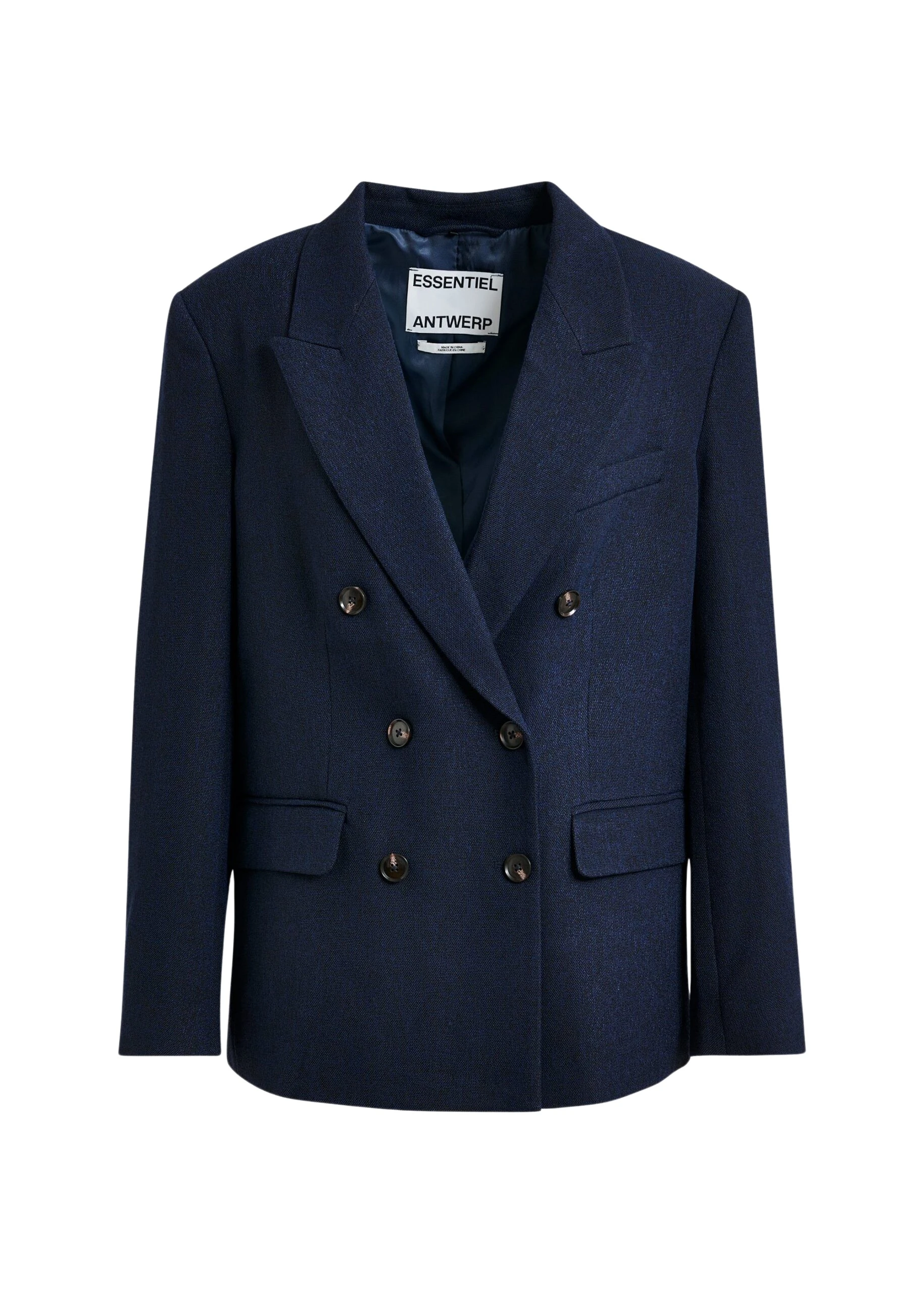 Navy-double-breasted-blazer-Essentiel-Antwerp-Jackets-scaled68391_nobg Essentiel Antwerp Navy double-breasted blazer - Essentiel Antwerp Jackets - Colorful Belgian Design - Shop at Luxury Shoes