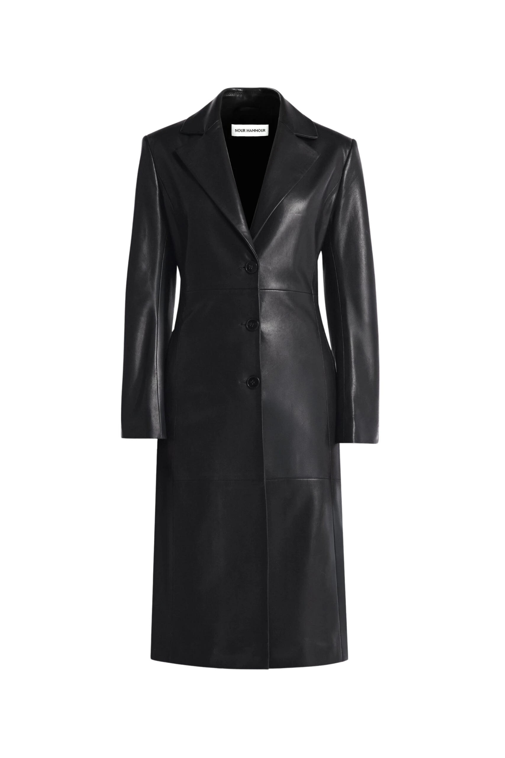 Nour-Hammour-Eames-Elegant-Leather-Coat-scaled69536_nobg Nour Hammour Coats Color | Eames Elegant Leather Coat luxury leather Coats from Luxury Shoes