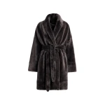 Nour Hammour Coats Color | Juno Luxurious Robe Coat luxury leather Coats from Luxury Shoes 