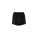 Nour Hammour Shorts Color | Leontine Shearling Cozy Shearling Shorts luxury leather Shorts from Luxury Shoes 