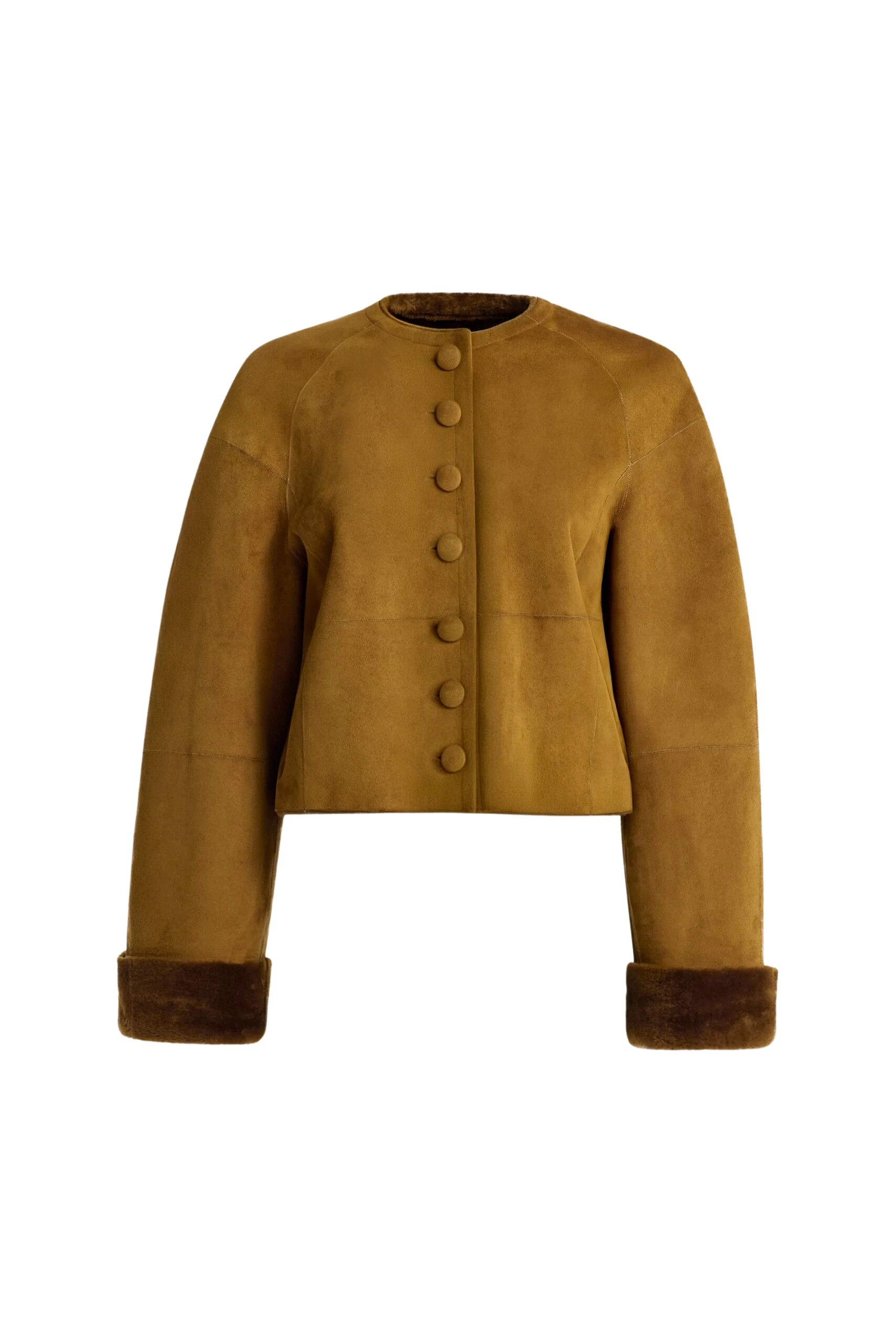 Nour-Hammour-Willow-Cropped-Shearling-Cardigan-scaled36123_nobg Nour Hammour Knitwear Color | Willow Cropped Shearling Cardigan luxury leather Knitwear from Luxury Shoes